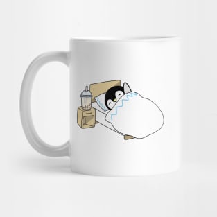 Little Penguin Chilling in Bed with some Boba! Mug